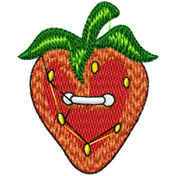 Strawberry Embroidery Design 6 Strawberry Embroidery Design 6